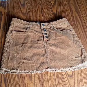 Brown mini skirt